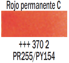 Venta pintura online: Acuarela Rojo Perm. Claro nº370 Serie 2